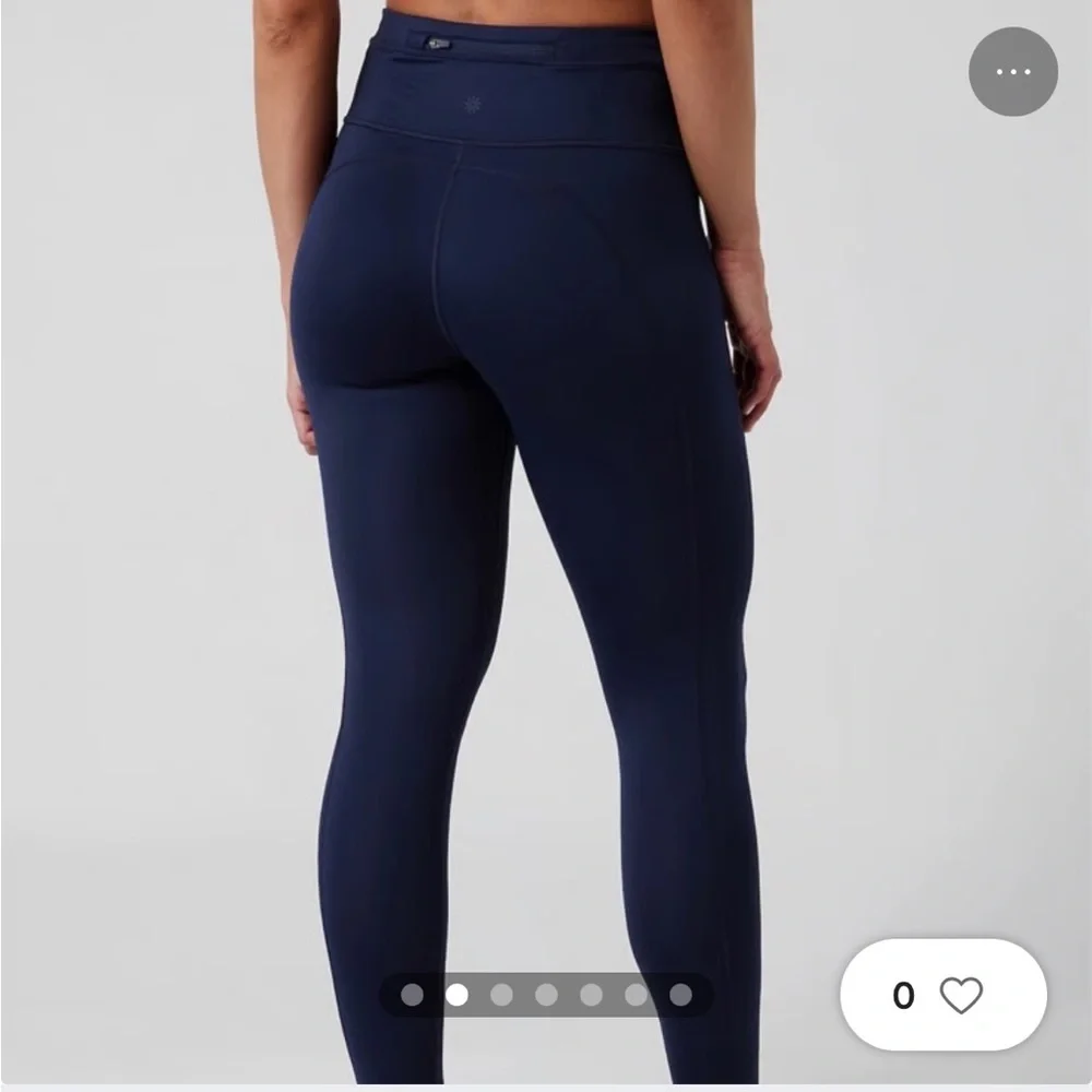 Athleta Accelerate 7/8 Tight Legging in Navy Women’s Size Small *Tall - Picture 1 of 7